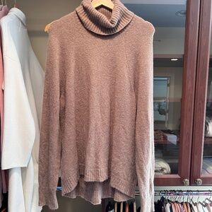 J Crew Cotton Blend Turtleneck Camel XL
